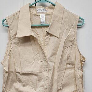 NWT Gemelli Sleeveless Blouse Size XL